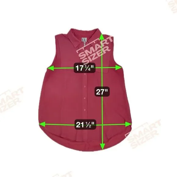 Worthington Sleeveless Button Up Collared Tank Top Coral Pink Women’s Size XS - Picture 4 of 4